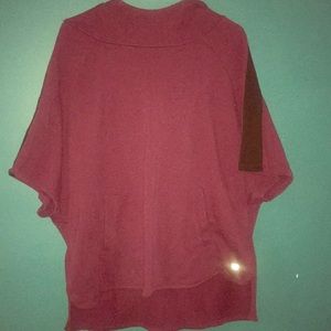 Burgundy Workout hoodie